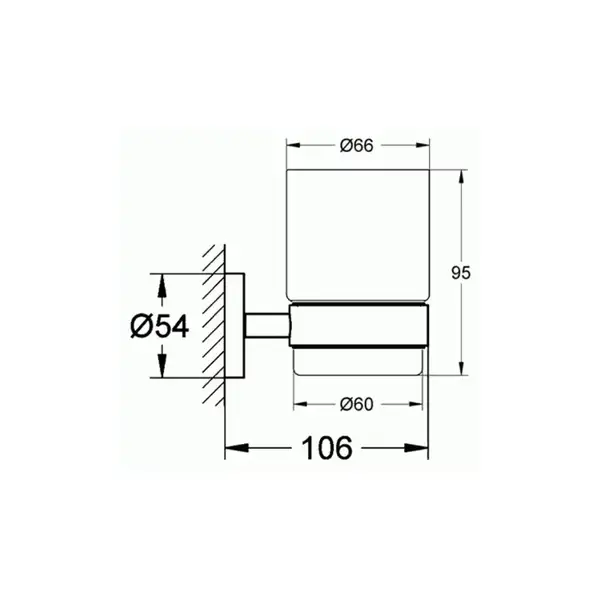 Стакан для зубних щіток Grohe Essentials New (40447001)