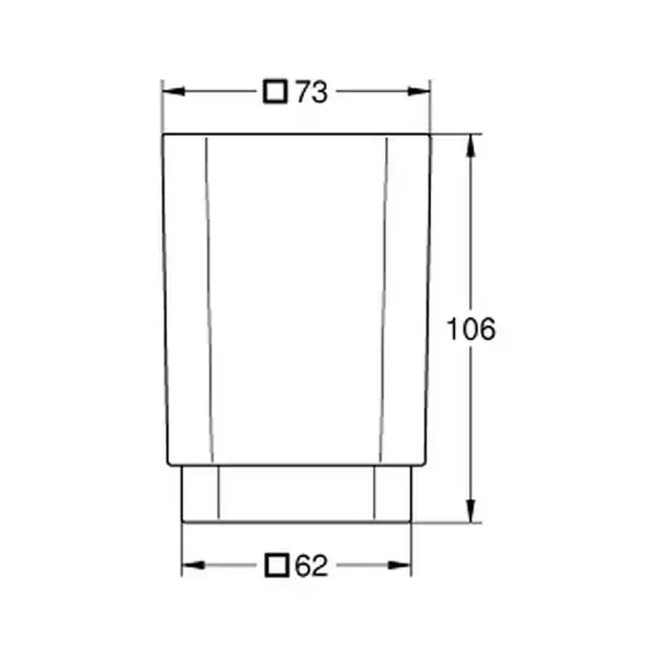 Стакан для зубних щіток Grohe Selection Cube (40783000)