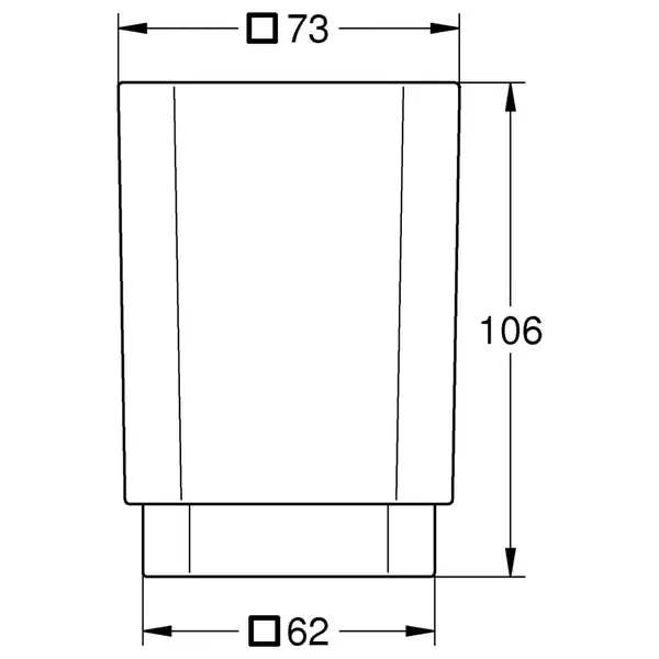 Стакан для зубних щіток Grohe Selection Cube (40783000)