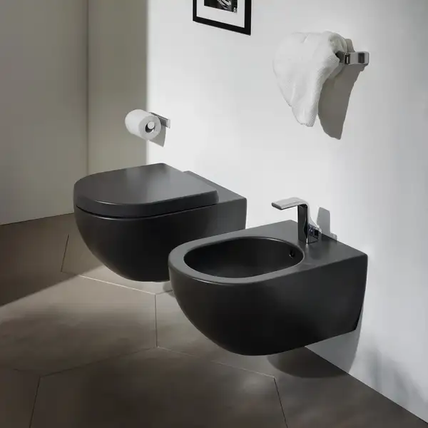 Cиденье для унитаза Flaminia App, чёрный (QKCW03BLACK) фото 1 Aquada.com.ua