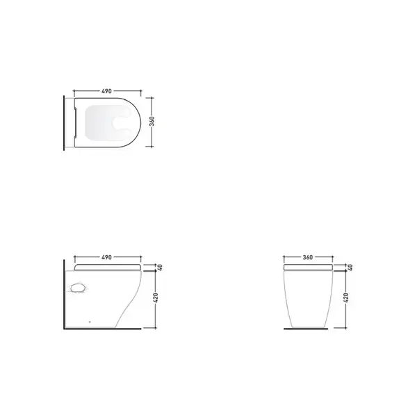 Сиденье с крышкой для унитаза VDCW02 Flaminia Void (VDCW02) фото 2 Aquada.com.ua