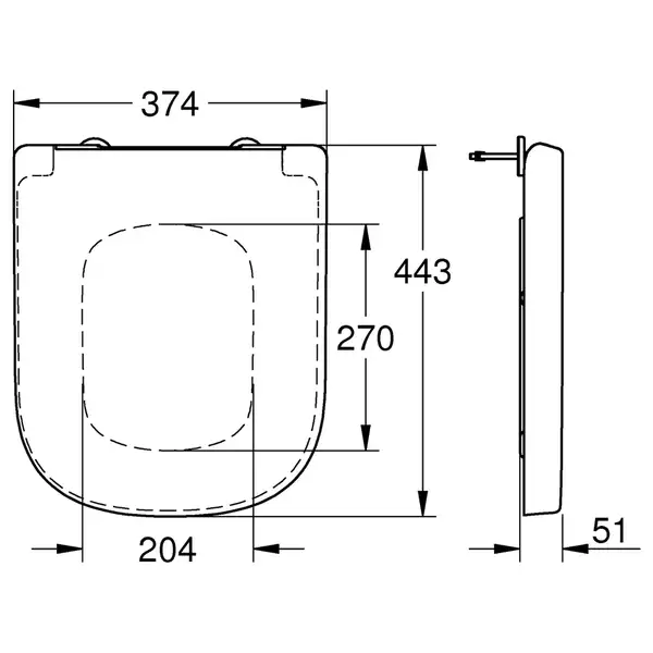 Сидіння для унітазу Grohe Euro Ceramic (39330001)