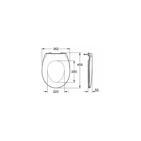 Кришка підлогового унітазу Grohe BAU Ceramic, білий (39493000)