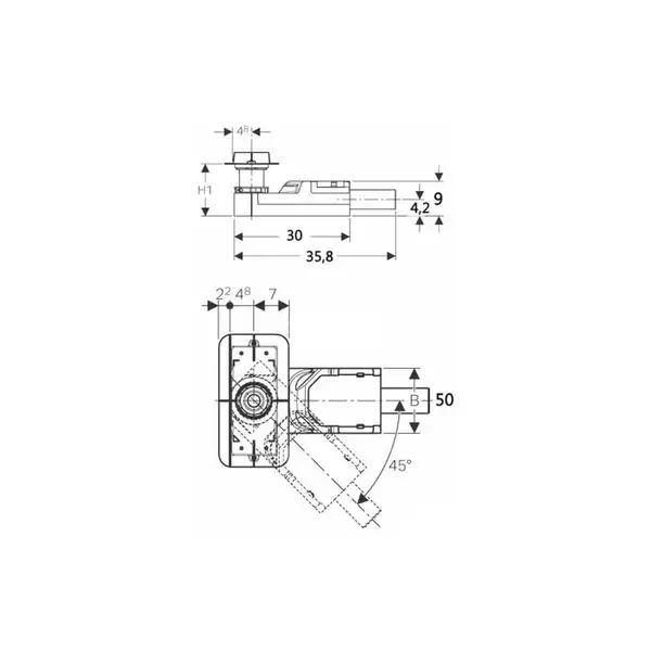 Корпус дренажных каналов Geberit CleanLine 154.150.00.1 (высота от 90мм) + Дренажный канал Geberit CleanLine, для облицовки плиткой (154.150.00.1+154.455.00.1) фото 6 Aquada.com.ua