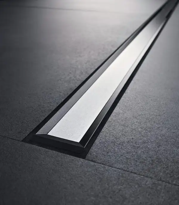 GEBERIT CLEANLINE 20 дренажный канал, L30-90см, тёмный/матовый металл (154.450.00.1) фото 3 Aquada.com.ua