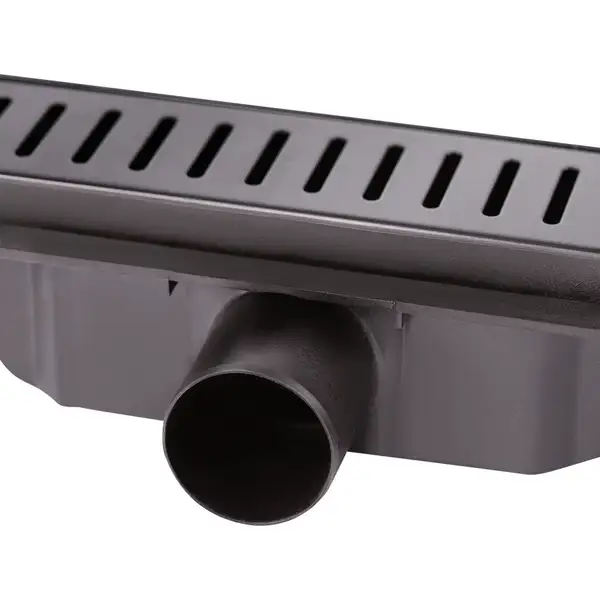 Трап лінійний Qtap Dry FF304-600MBLA з нержавіючою решіткою 600х73 (QTDRYFF304600MBLA) фото 4 Aquada.com.ua