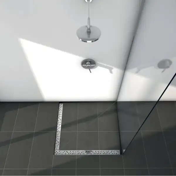 Решетка для душевого трапа Tece Drainline.TC угл полированная drops 1000х1000 611 030 (611030) фото 2 Aquada.com.ua