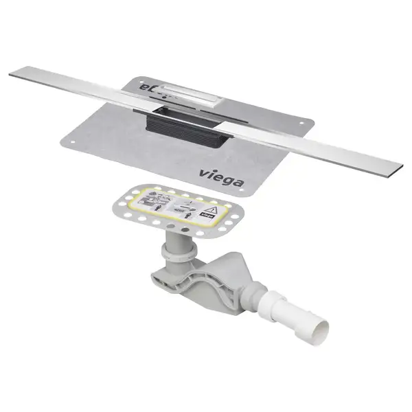 VIEGA Душевой лоток Advantix Cleviva с вкладкой Advantix Visign C1 L=800 мм (794460) фото 1 Aquada.com.ua