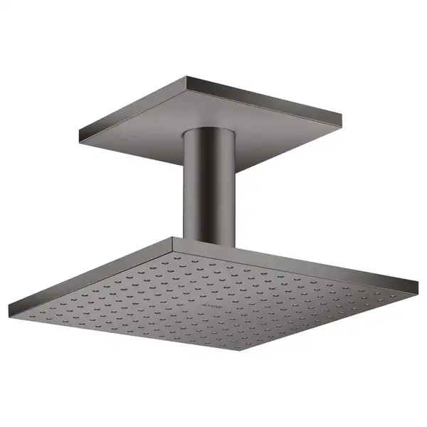 Верхний душ Axor ShowerSolutions 250 х 250 мм (цвет - матовый чёрный хром) (35308340) фото 1 Aquada.com.ua