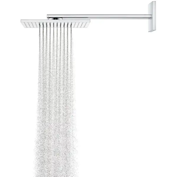 Верхній душ з тримачем Axor ShowerSolutions 300х300 2jet, хром (35318000)