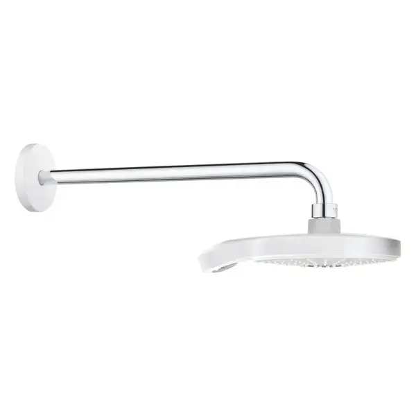 Верхній душ та душовий кронштейн 422 мм (білий) Grohe Power&Soul Cosmopolitan 190 (26172LS0)