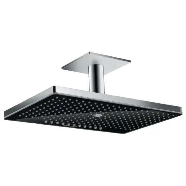 Верхній душ Hansgrohe Rainmaker Select 460 3jet з стельовим кріпленням, хром / чорний (24006600)