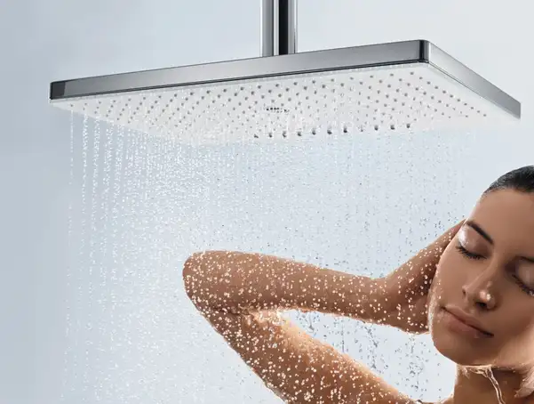 Верхний душ Hansgrohe Rainmaker Select EcoSmart 460 1jet (цвет - хром/белый) (24012400) фото 2 Aquada.com.ua