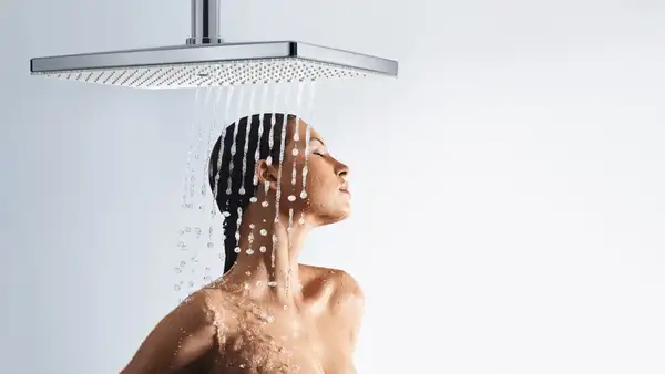 Верхний душ Hansgrohe Rainmaker Select EcoSmart 460 1jet (цвет - хром/белый) (24012400) фото 4 Aquada.com.ua