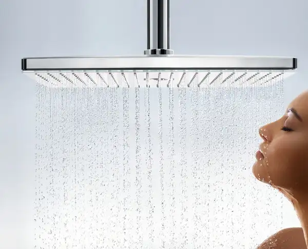 Верхний душ Hansgrohe Rainmaker Select EcoSmar 460 3jet (цвет - хром/белый) (24016400) фото 2 Aquada.com.ua