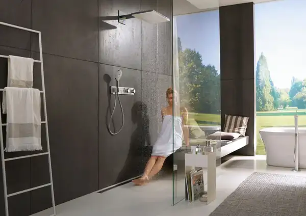 Верхний душ Hansgrohe Rainmaker Select EcoSmar 460 3jet (цвет - хром/белый) (24017400) фото 2 Aquada.com.ua