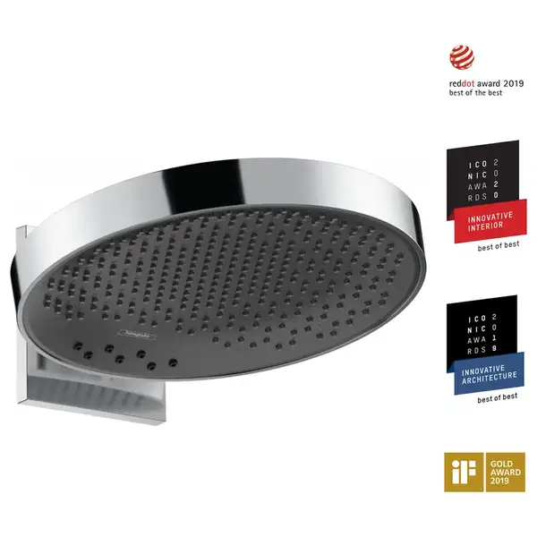 Верхний душ Ø 360 мм Hansgrohe Rainfinity, 3 типа струи (цвет - хром) (26234000) фото 1 Aquada.com.ua
