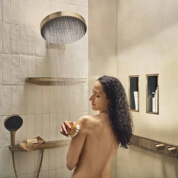 Верхний душ Ø 360 мм Hansgrohe Rainfinity, 3-типа струи (цвет - матовая бронза) (26234140)