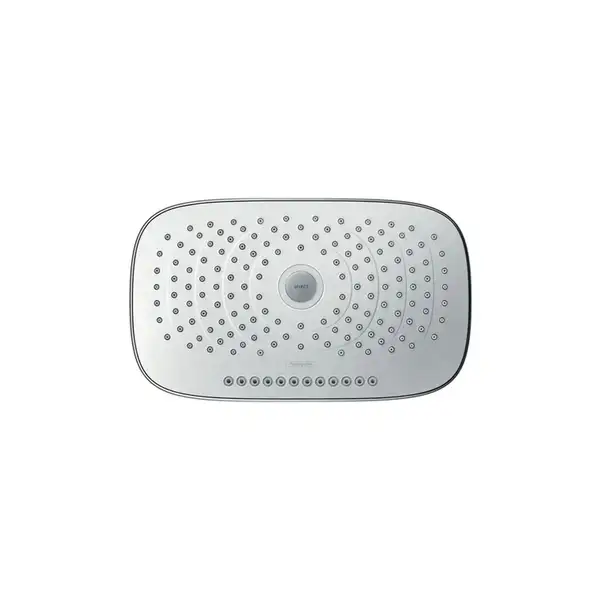 Верхний душ с держателем Hansgrohe Raindance Select Е 3jet 300 х 190 мм (цвет - хром/белый) (26468400) фото 2 Aquada.com.ua