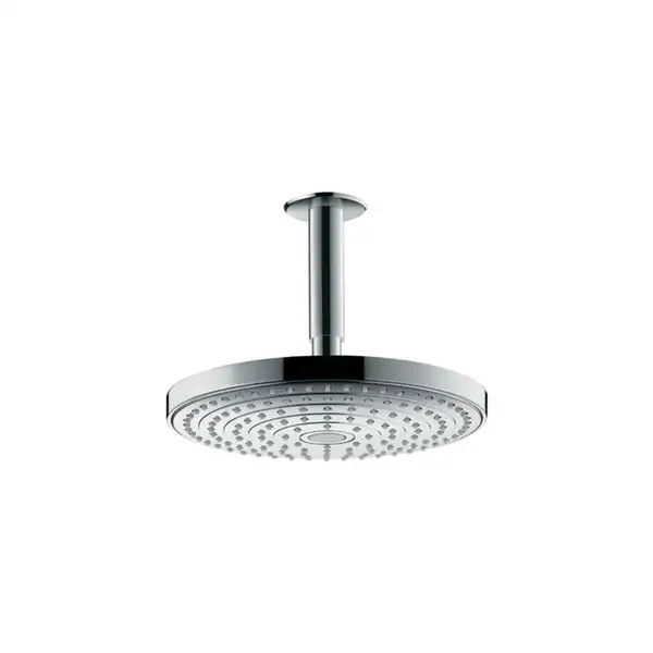 Верхний душ с держателем Hansgrohe Raindance Select S 2jet Ø 240 мм (цвет - хром), EcoSmart 9 л/мин (26469000) фото 1 Aquada.com.ua