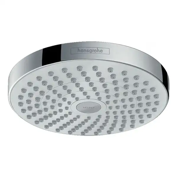 Верхній душ Hansgrohe Croma Select E 180 2jet Showerpipe 180, білий / хром (26522400)