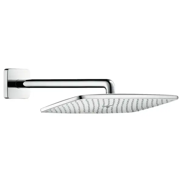 Верхний душ с держателем Hansgrohe Raindance E 360 х 190 мм, EcoSmart 9 л/мин (цвет - хром) (26605000) фото 1 Aquada.com.ua