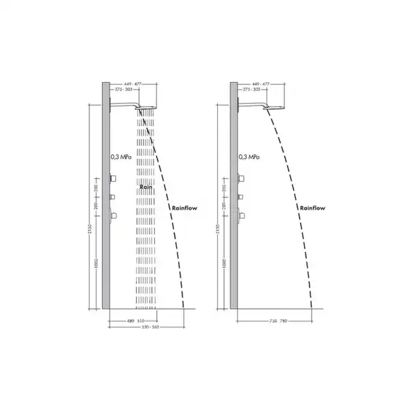Верхний душ (тропический душ) Hansgrohe Raindance E 420 AIR 2jet 430х220 мм (27373000) фото 4 Aquada.com.ua