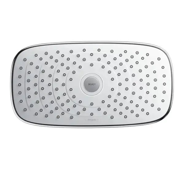 Верхний душ с потолочным подсоединением Hansgrohe Raindance 300x160 мм (белый/хром) (27384400) фото 1 Aquada.com.ua