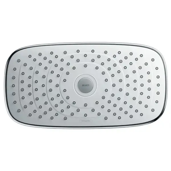 Верхній душ Hansgrohe Select Е 300 2jet з власником, білий / хром (27385400)
