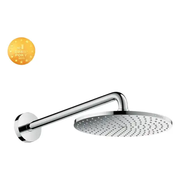 HANSGROHE Верхний душ S 240 1 jet, с держателем, PowderRain, хром Raindance S (27607000) фото 1 Aquada.com.ua