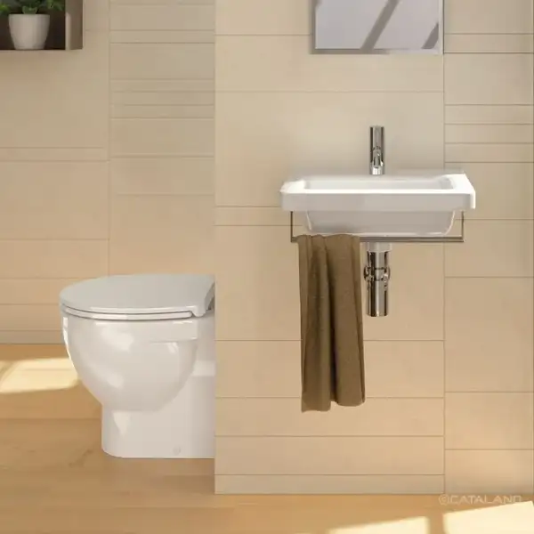 Полотенцедержатель для подвесной раковины Catalano New Light 38 см, хром (5P45LI00) фото 2 Aquada.com.ua