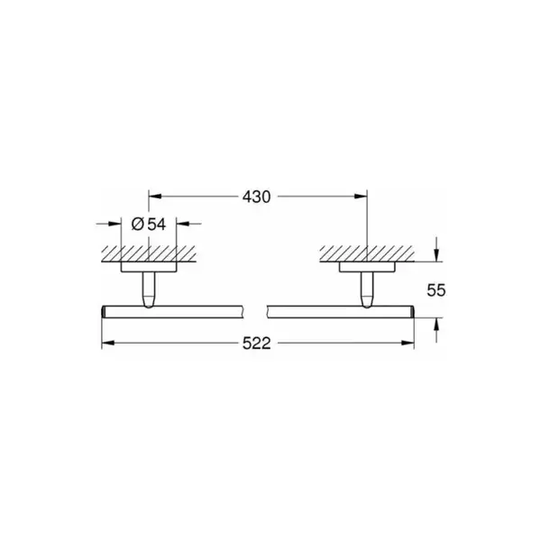 Тримач для рушників Grohe Bau Cosmopolitan Neutral (40459001)