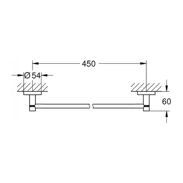 Тримач для рушників Grohe Essentials New (40688001)