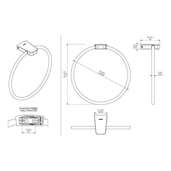 Полотенцедержатель Sonia S6 Black (168224)