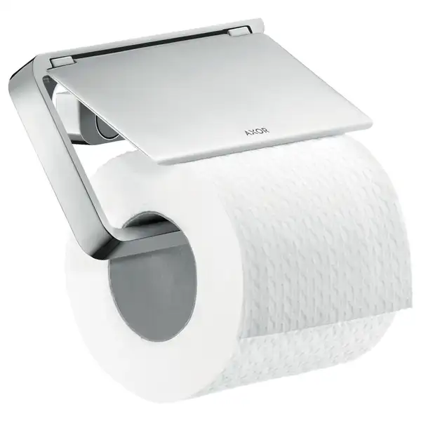 Бумагодержатель с крышкой Axor Universal Accessories (цвет - хром) (42836000) фото 1 Aquada.com.ua