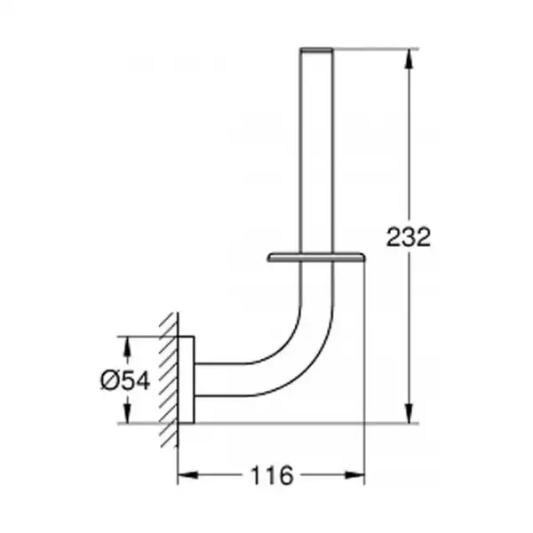 Тримач для запасного рулону туалетного паперу Grohe Essentials New (40385001)