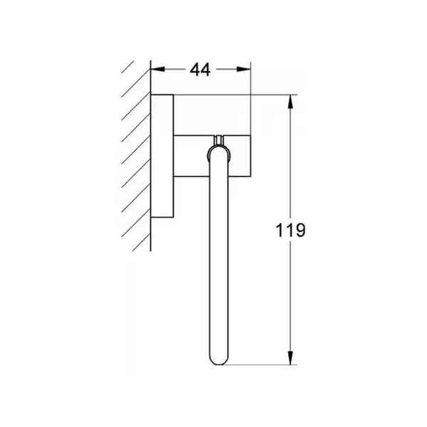 Тримач для туалетного паперу Grohe Essentials New (40689001)