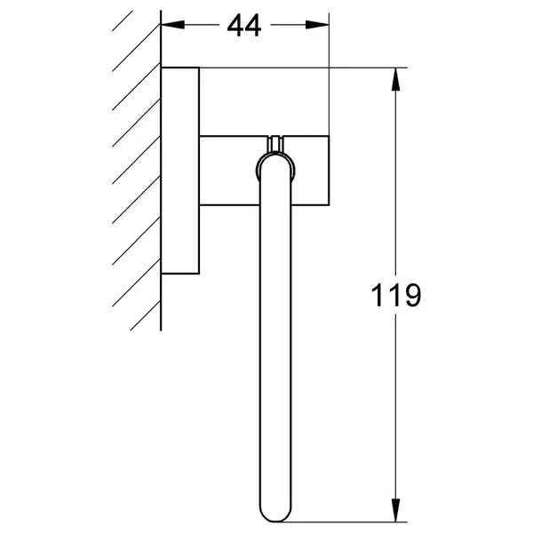 Тримач для туалетного паперу Grohe Essentials New (40689001)