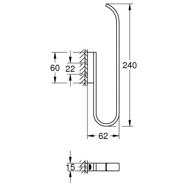 Тримач для запасного рулону туалетного паперу Grohe Selection (41067000)