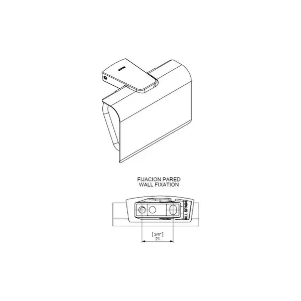 Бумагодержатель с крышкой Sonia Tecnoproject Black (цвет - чёрный матовый) (166282) фото 3 Aquada.com.ua