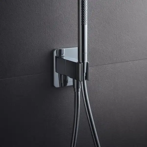 Шланговое подсоединение с держателем Axor Urquiola (цвет - хром) (11626000) фото 2 Aquada.com.ua
