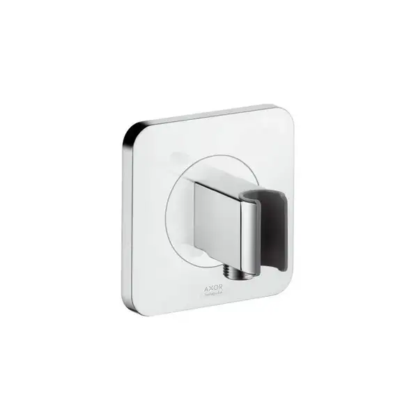 Шланговое подсоединение с держателем Axor Citterio E (цвет - хром) (36724000) фото 1 Aquada.com.ua