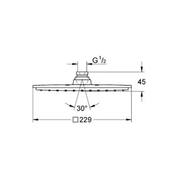 Верхній душ Grohe Rainshower Allure 230 (27479000)