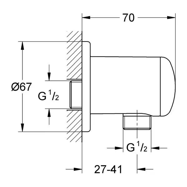Шлангове підключення Grohe Relexa neutral (28671000)