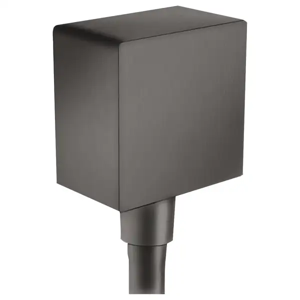 Шланговое подсоединение Hansgrohe FixFit (цвет - чёрный матовый хром) (26455340) фото 1 Aquada.com.ua
