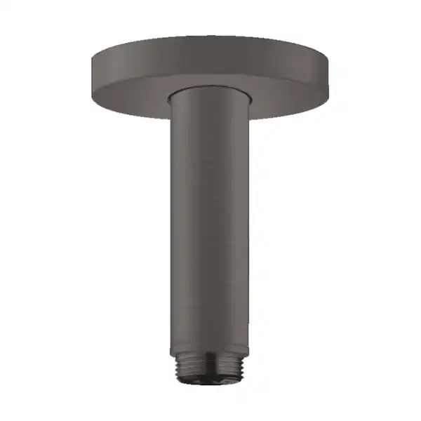 Тримач верхнього душу стельовий Hansgrohe S 100 мм, чорний хром (27393340)