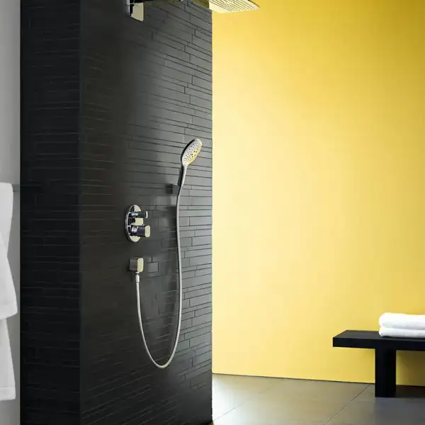 Шланговое під'єднання для душа Hansgrohe FixFit з шарніром, хром (27414000)