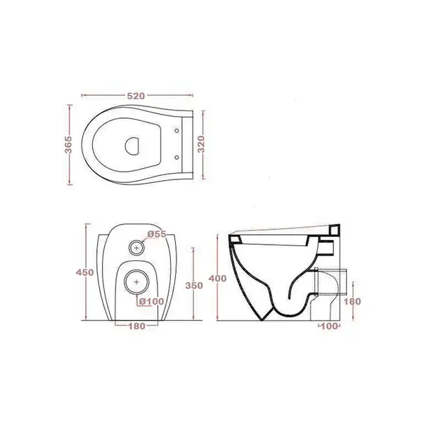 ARTCERAM Унитаз без бачка ArtCeram Blend (BLV002) фото 3 Aquada.com.ua