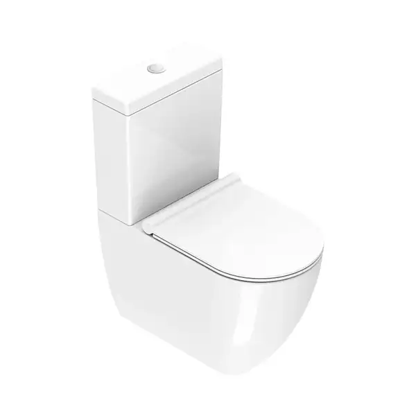 Унитаз-компакт Catalano Sfera NewFlush (безободковый), с сиденьем Soft Close Plus (1MPSFR00+1CMSFR00+5ZECOF00) фото 1 Aquada.com.ua