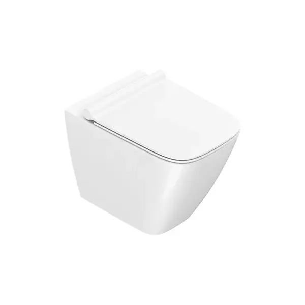 Унитаз напольный NewFlush (безободковый) Catalano Creen с сиденьем сиденье Soft Close Plus (1VP55RGR00+5GR55STP00) фото 1 Aquada.com.ua